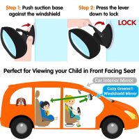 Buy Rearview Baby Car Mirror Windshield Infant Front Facing, Shatterproof  Child Safety Mirror, Adjustable Suction Cup (S) by COZY GREENS Online in  Indonesia. B07VF64GLK