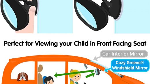 Buy Rearview Baby Car Mirror Windshield Infant Front Facing, Shatterproof  Child Safety Mirror, Adjustable Suction Cup (S) by COZY GREENS Online in  Indonesia. B07VF64GLK