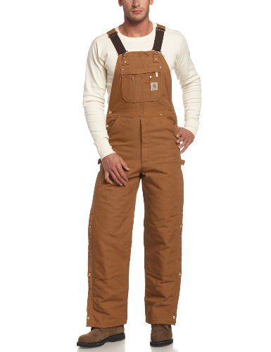 Carhartt Men's Quilt Lined Duck Zip-To-Thigh Bib Overall | Carhartt mens,  Overalls, Carhartt