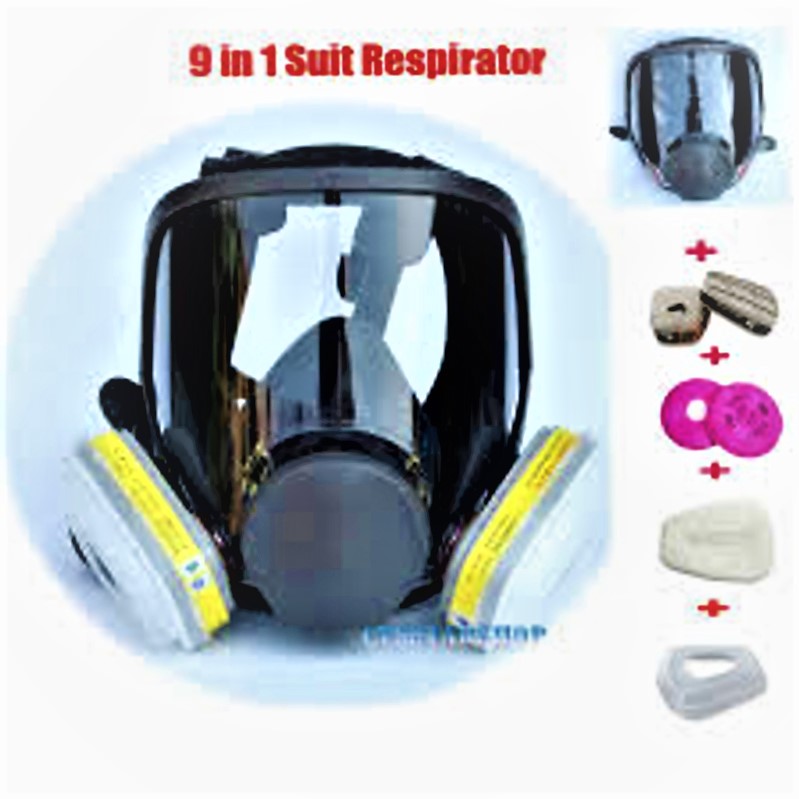 9 In 1 Painting Spraying Safety Respirator Gas Mask same For 3M 6800 Gas Mask  Full Face Facepiece Respirator | Alvex Online Store