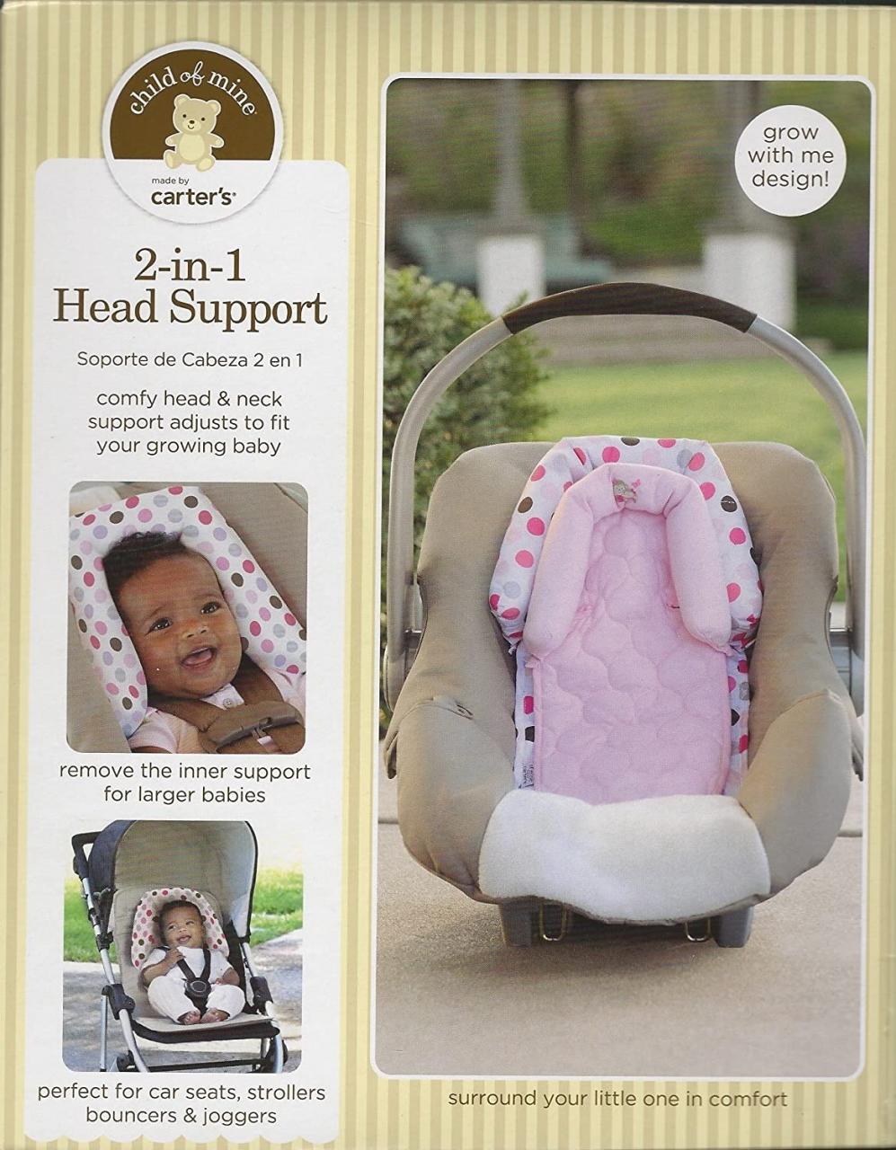 sexypod88.com Lattice Carters Infant Head Support for Carseats Stollers and  Swings Pink/White Sleep Positioners Safety
