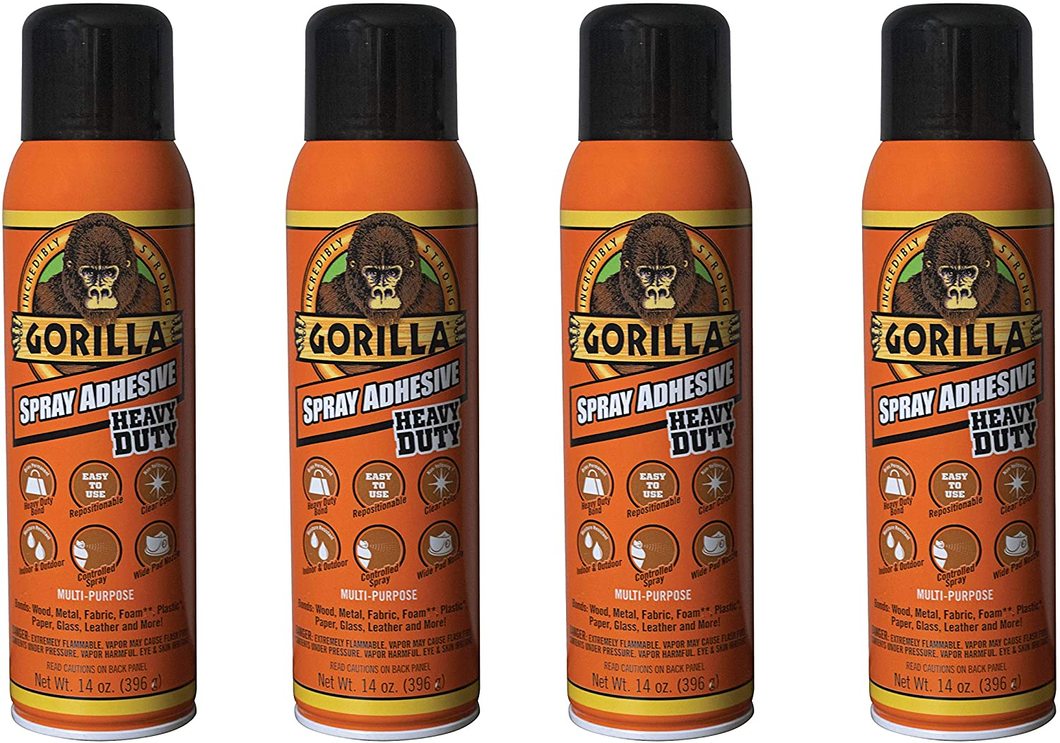 Buy Gorilla Heavy Duty Spray Adhesive, Multipurpose and Repositionable, 11  Ounce, Clear, (Pack of 2) Online in Poland. B07MY28DYX
