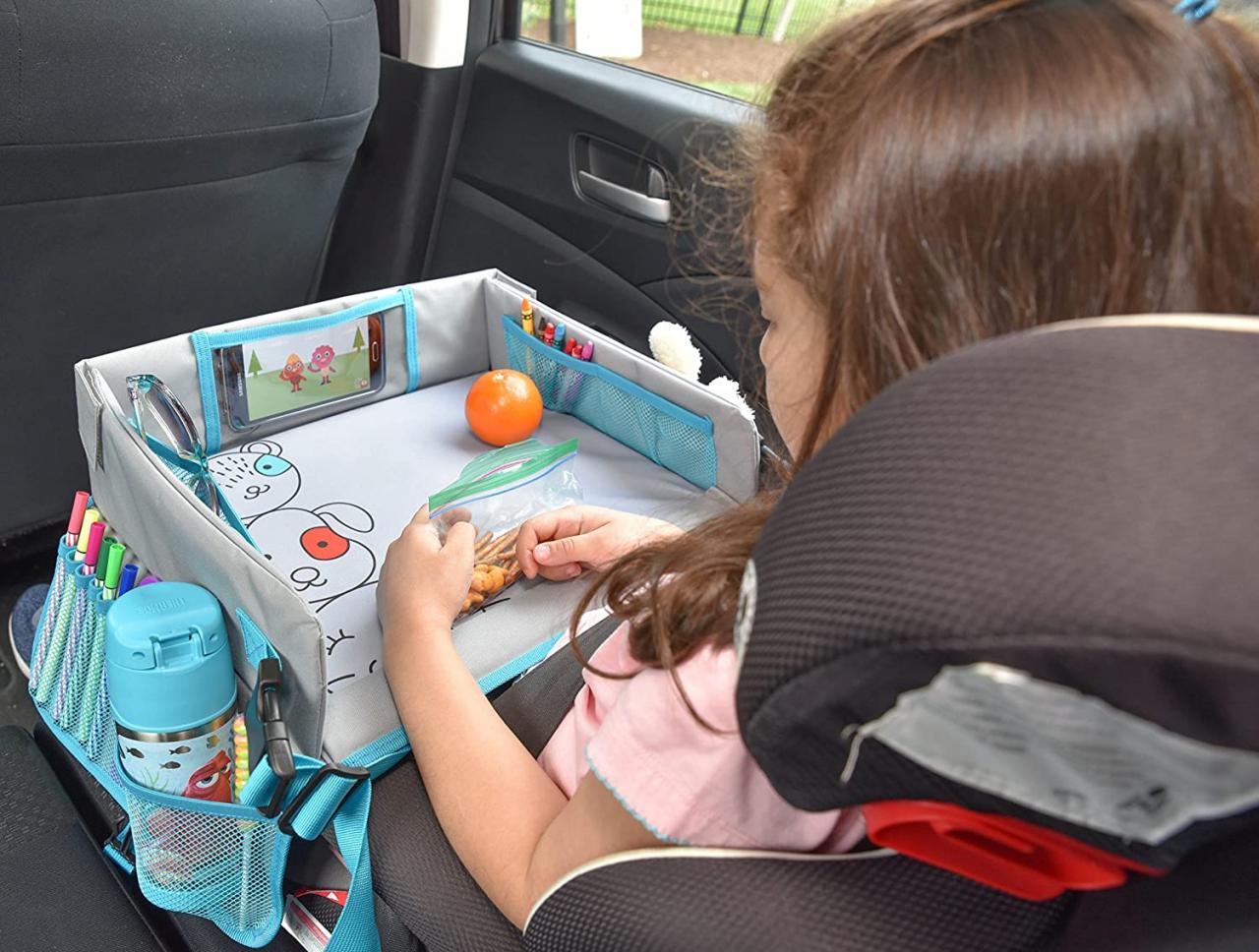Buy Kids Travel Tray by LillyCrafted-Premium Quality Toddler Car Seat Tray  & Lap Table-with Touchscreen Phone & Tablet Holders-Toddler Activity Play &  Snack Stroller Organizer-Perfect Travel Accessories Online in Hong Kong.  B07BQMN27X