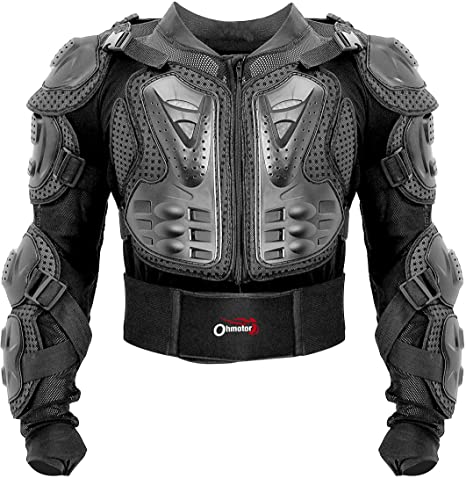 Buy OHMOTOR Motorcycle Motorbike Full Body Armor Protector Pro Street Motocross  ATV Guard Shirt Jacket with Back Protection(Red, L) Online in Germany.  B07L87Y339
