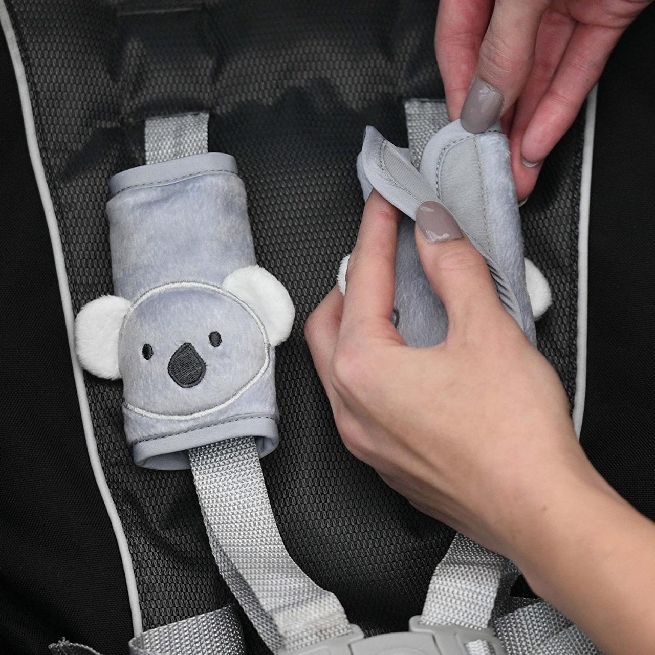 Buy Travel Bug Baby & Toddler 3-Piece Head Support & Strap Covers Set for  Car Seats, Strollers & Bouncers … (Koala) Online in Turkey. B07D2SK89Y