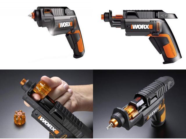 WORX WX254L SD Semi-Automatic Power Screw Driver with 12 Driving Bits