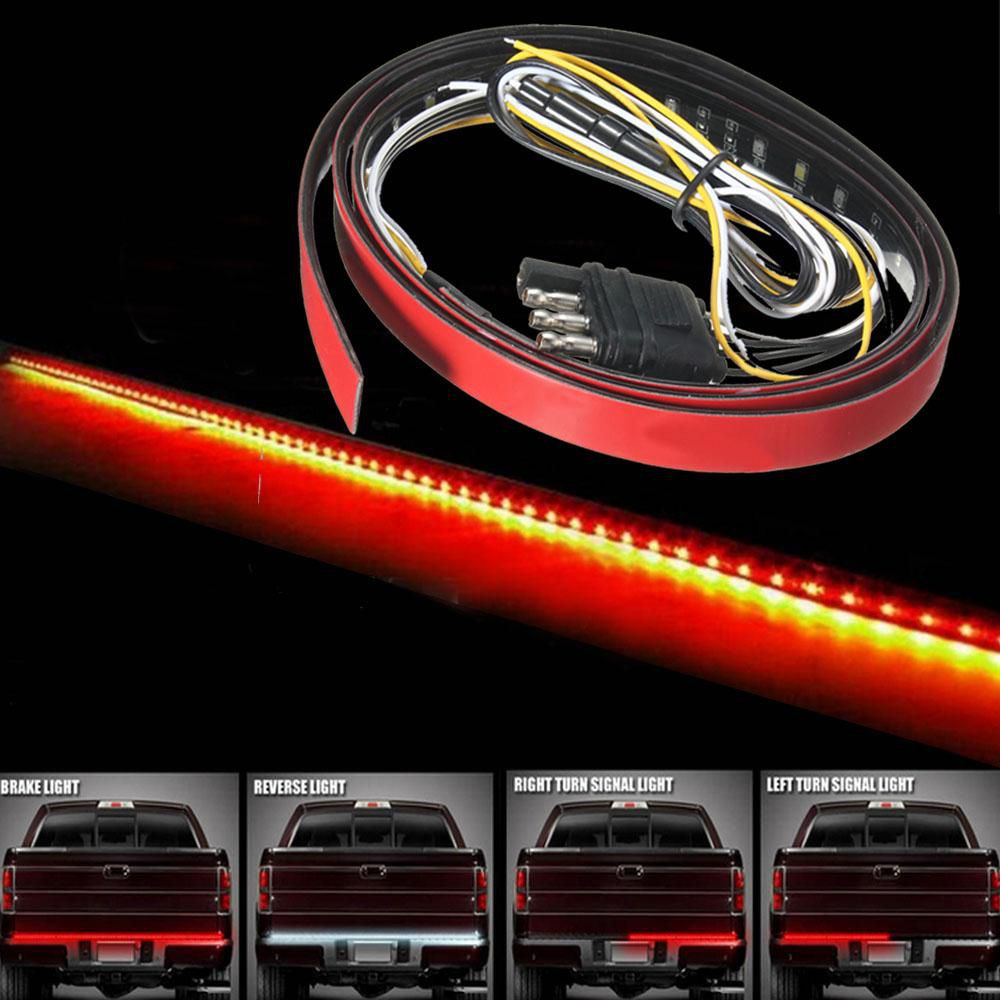 AMBOTHER 5-Function 49 Inch Truck Tailgate Side Bed Light Strip Bar  3528-90LEDs Waterproof IP67, Turn Signal, Parking, Brake, Reverse Lights  for SUV Jeeps RVfor Dodge Ram Chevy GMC Red/White: Buy AMBOTHER 5-Function