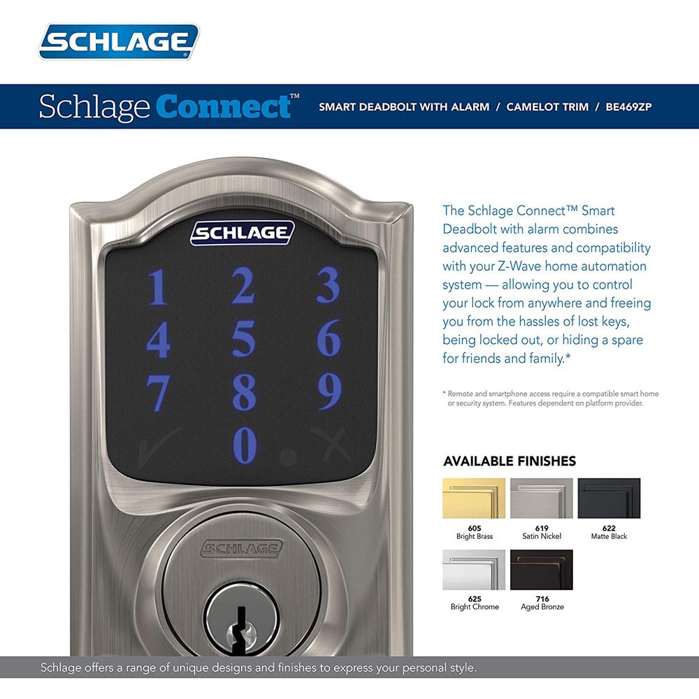 Schlage Connect™ FAQs | Z-wave Deadbolt | Smart lock