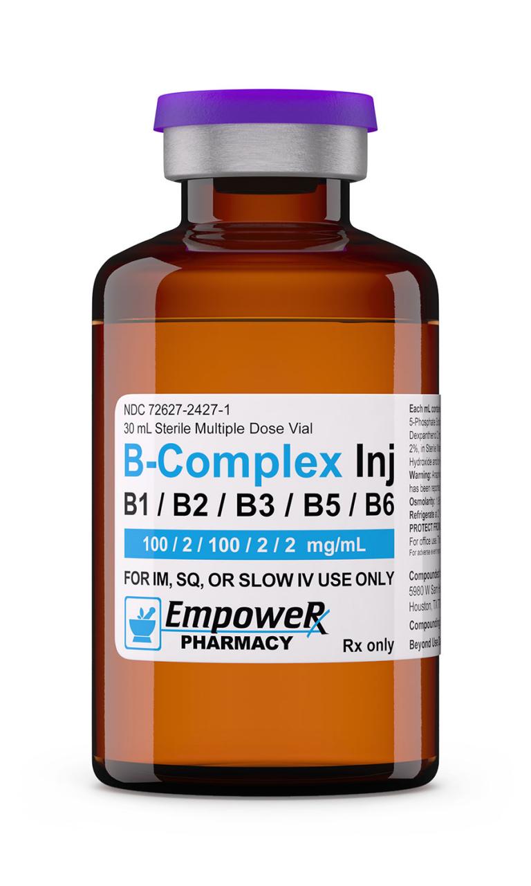 Vitamin B-Complex Injection | Empower Pharmacy | Outsourcing Facility