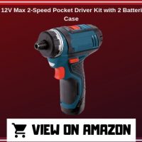Bosch PS21-2A 12V Max 2-Speed Pocket Driver Kit with 2 Batteries, Charger  and Case