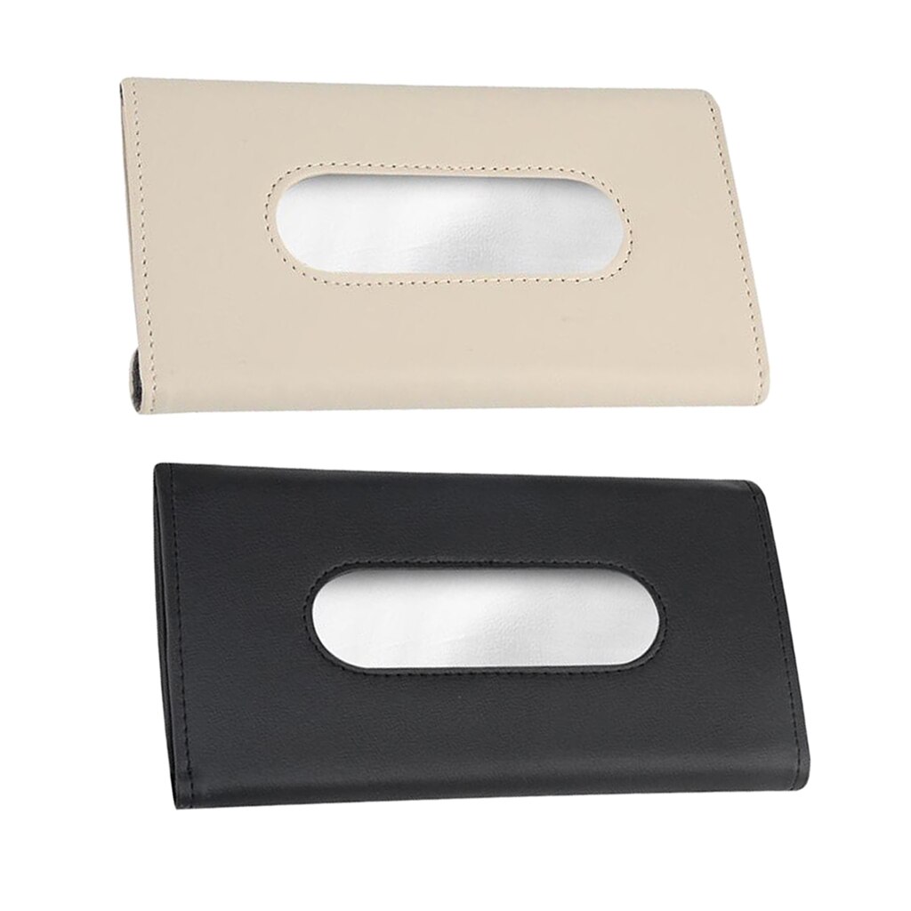 Car Tissue Holder Visor Car Visor Tissue Holder Box Automotive Sun Visor  Napkin Holder Leather Paper Pouch Case Clip for Car|Ornaments| - AliExpress
