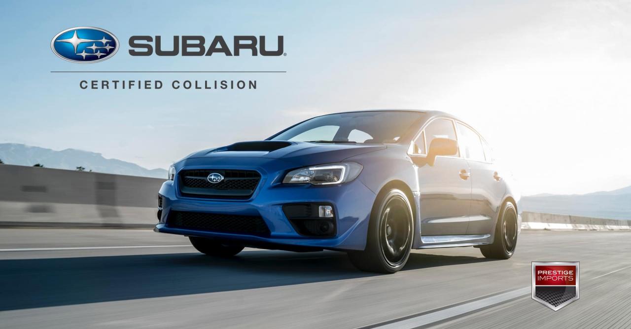 Certified Subaru Collision Repair in Denver, CO at Prestige Imports