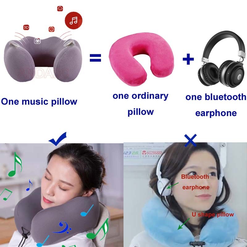 China Cervical Healthcare Neck Pillow Sleeping Use Neck Pillows with  Bluetooth Music Player U Shape Pillow - China U Shape Pillow and Music  Pillow price