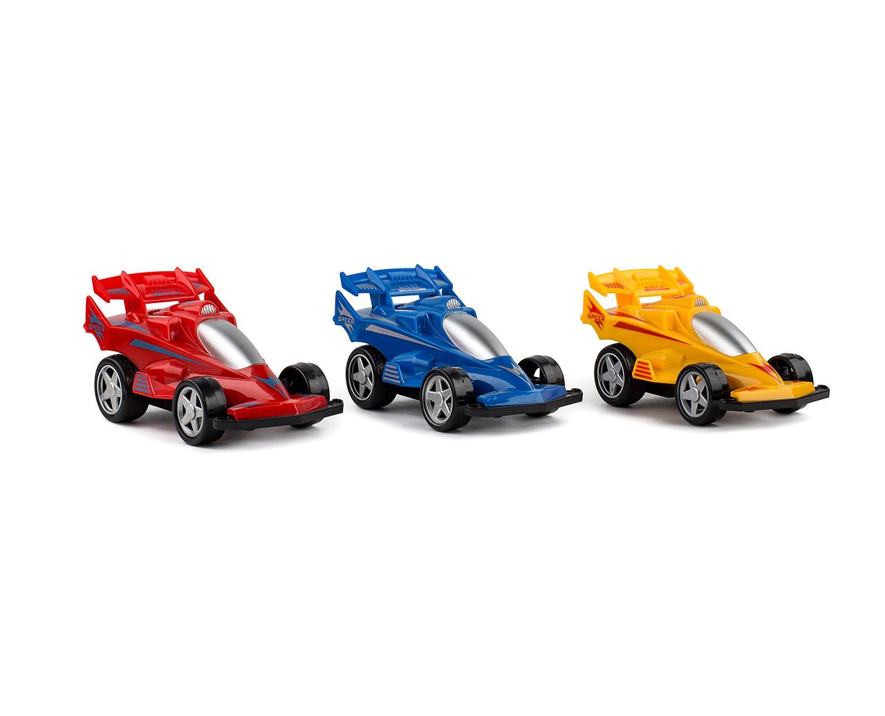 Buy Set of 3 Spinning Friction Powered Car Toys, Toy Push Cars for Toddlers  and Kids, Racing Car, 1 Red 1 Yellow 1 Blue, 4-inch Powered Spinning Toy  Cars, Push and Go