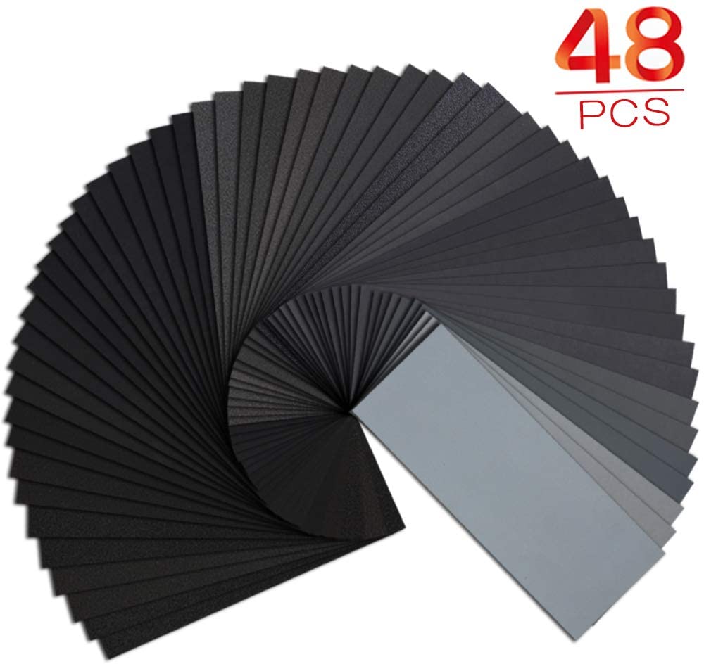 9 X 3.6 Inch 48pcs 120 To 3000 Assorted Grit Premium Wet Dry Waterproof  Sandpaper Sanding Disc For Polishing - Buy Sandpaper,Waterproof Sandpaper,Sanding  Disc Product on Alibaba.com