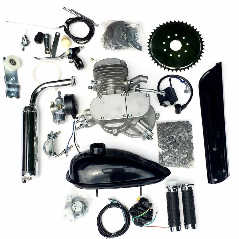 New Zeda 100 Complete 50mm Bore 2 Stroke Bicycle Engine Kit - 80cc/100cc -  Firestorm Edition - Bicycle-Engines.com