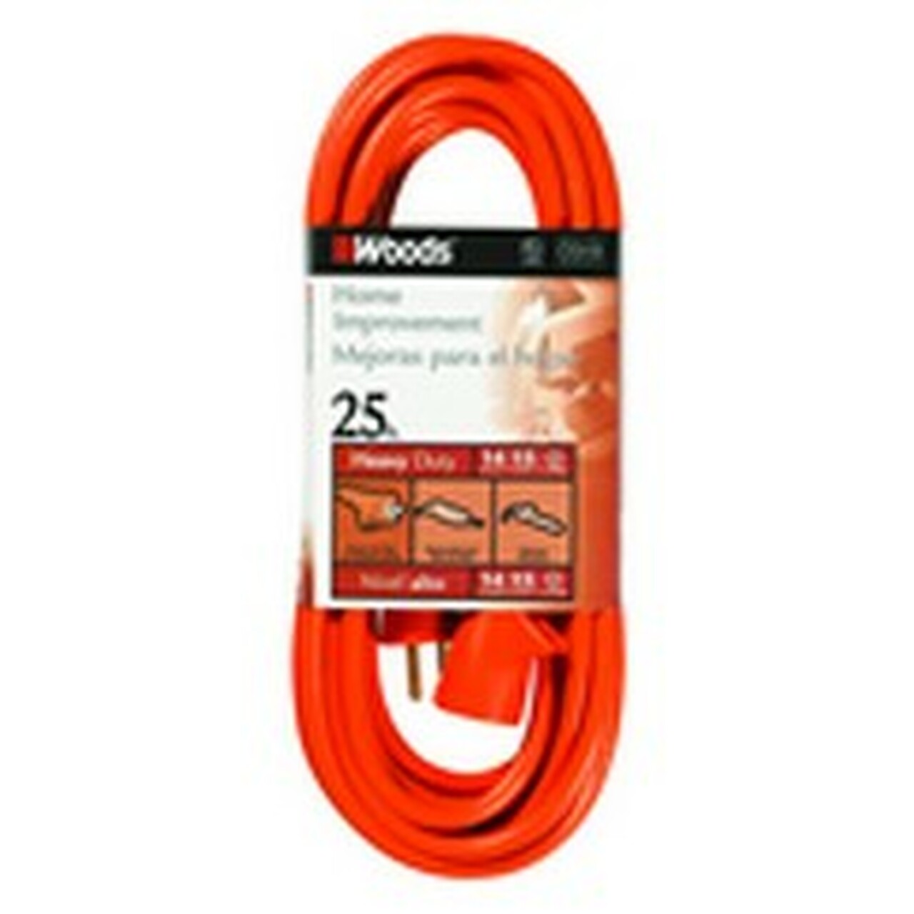 Woods Yard Master 25-ft 14/3 3-Prong Outdoor Stw Heavy Duty General Extension  Cord in the Extension Cords department at Lowes.com