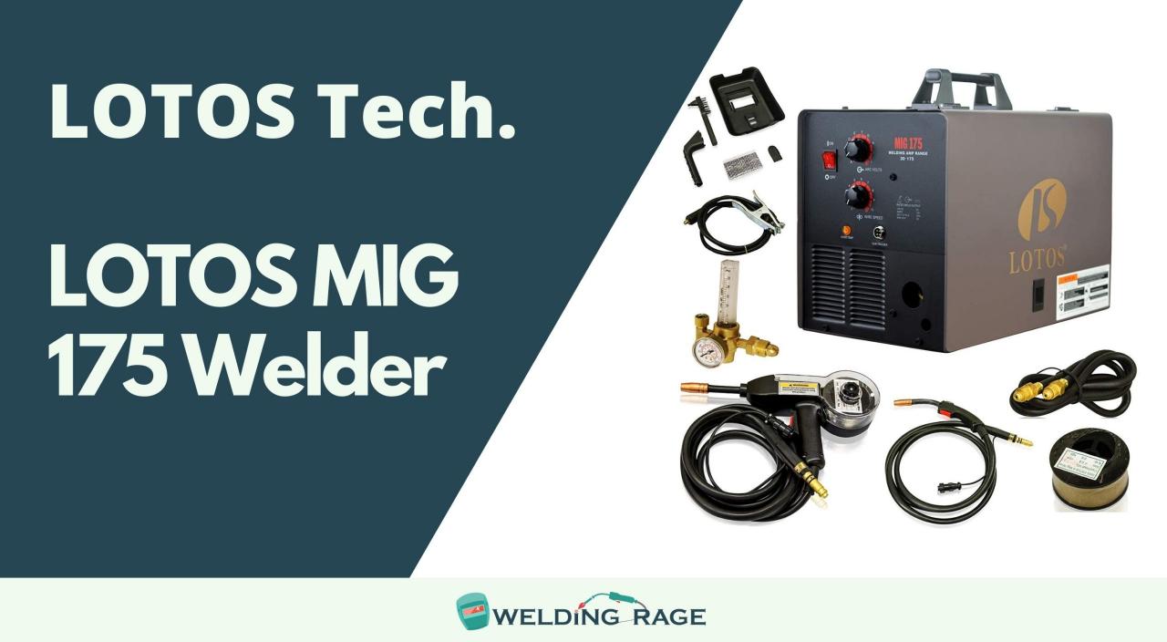 LOTOS MIG175 Review – Spool Gun Included With 175 Amp Welder