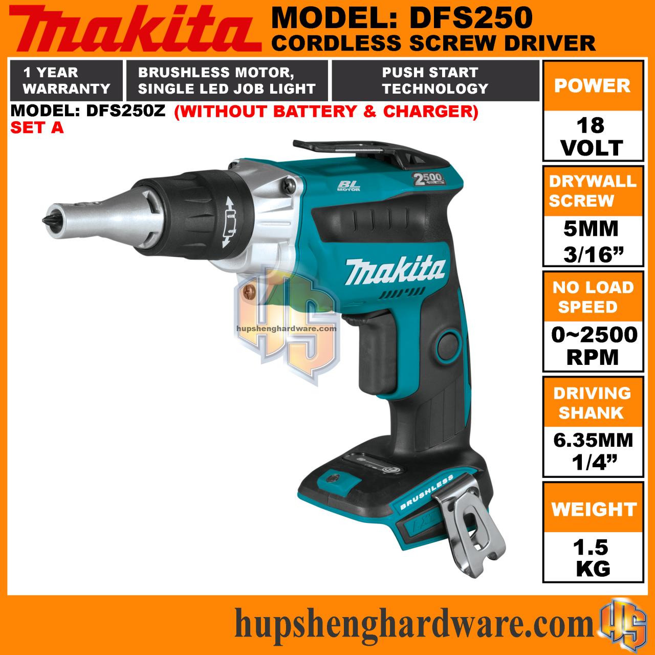 New Makita FS600DZ 18v Brushless Drywall Screwdriver Spotted In Japan -  Tool Craze
