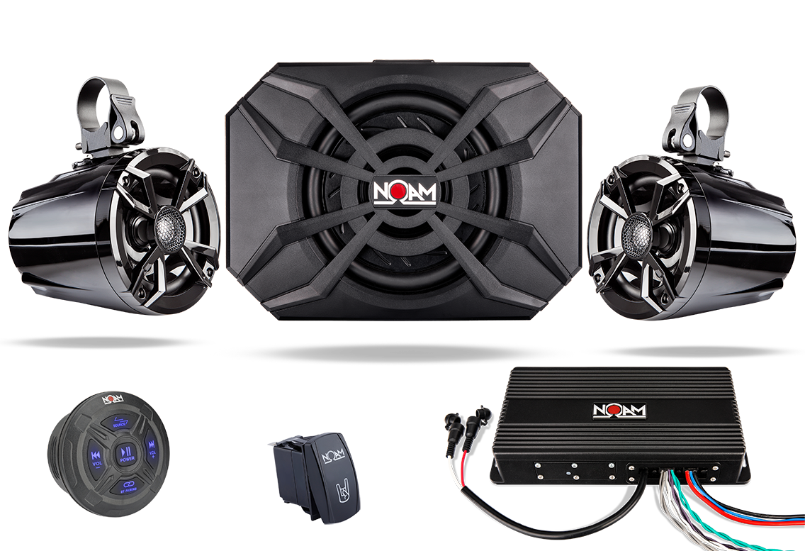 Buy NOAM NUTV4 Quad - 4 Channels Marine Bluetooth ATV/Golf Cart/UTV Speakers  Stereo System Online in Thailand. B013NNSM8M