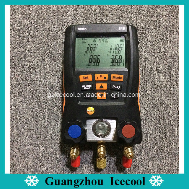 China Original Testo549 2-Valve Digital Manifold Gauge Testo 549 No. 0560  0550 with Two Temperature-Compensated Pressure Sensors Photos & Pictures -  Made-in-china.com