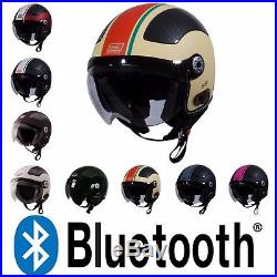 Origine Pilota O528B Blinc Bluetooth 3/4 Open Face Motorcycle Scooter Helmet  DOT | Open Face Helmet