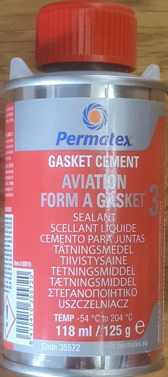 Permatex Aviation Form-A-Gasket No. 3, Content: 118ml, Made in USA - 7mart