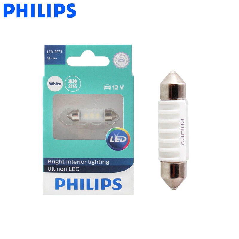 Philips LED Fest Festoon 38mm Ultinon LED 6000K Cool Blue White Light  Bright Interior Light Car Reading Light 11854ULW X1|Signal Lamp| -  AliExpress
