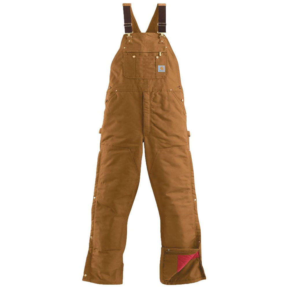 Carhartt Men's Duck Zip-to-Thigh Bib Overall/Quilt Lined - R41 | Overalls, Carhartt  overalls, Carhartt mens