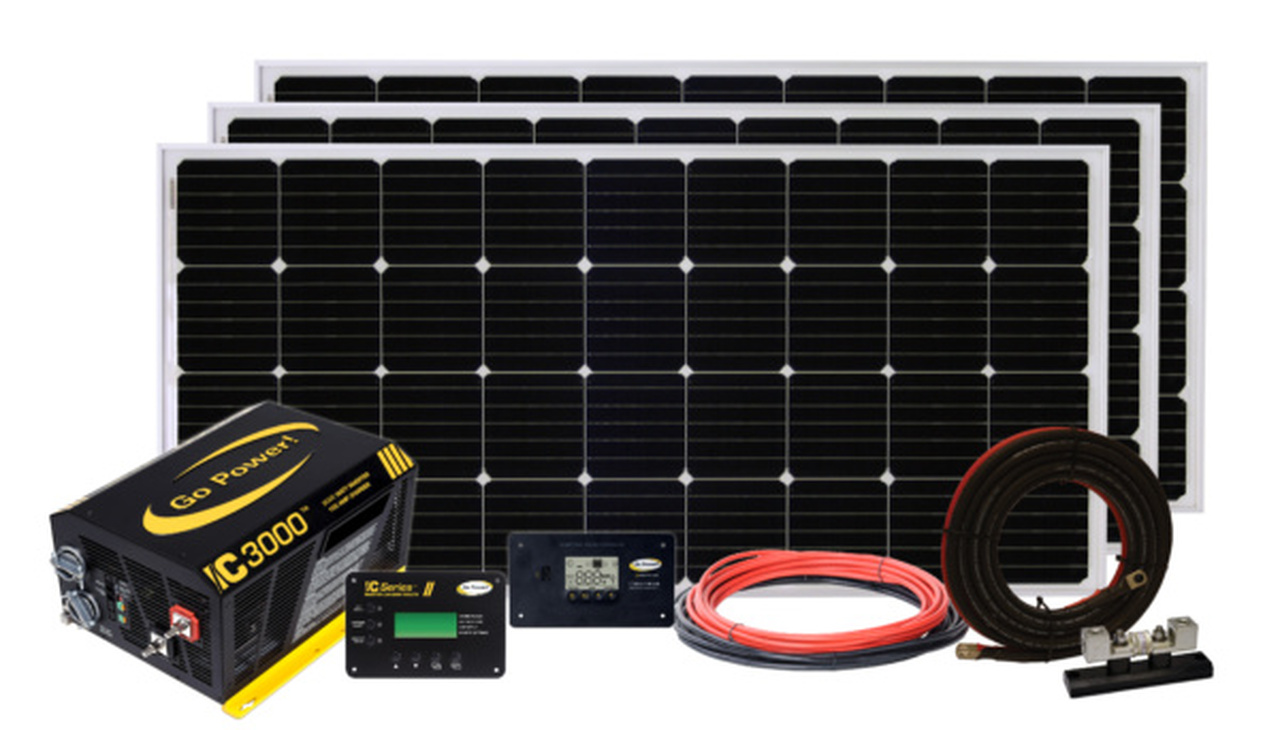 570 Watt Go Power RV Extreme Solar Kit with 3000 Watt Inverter