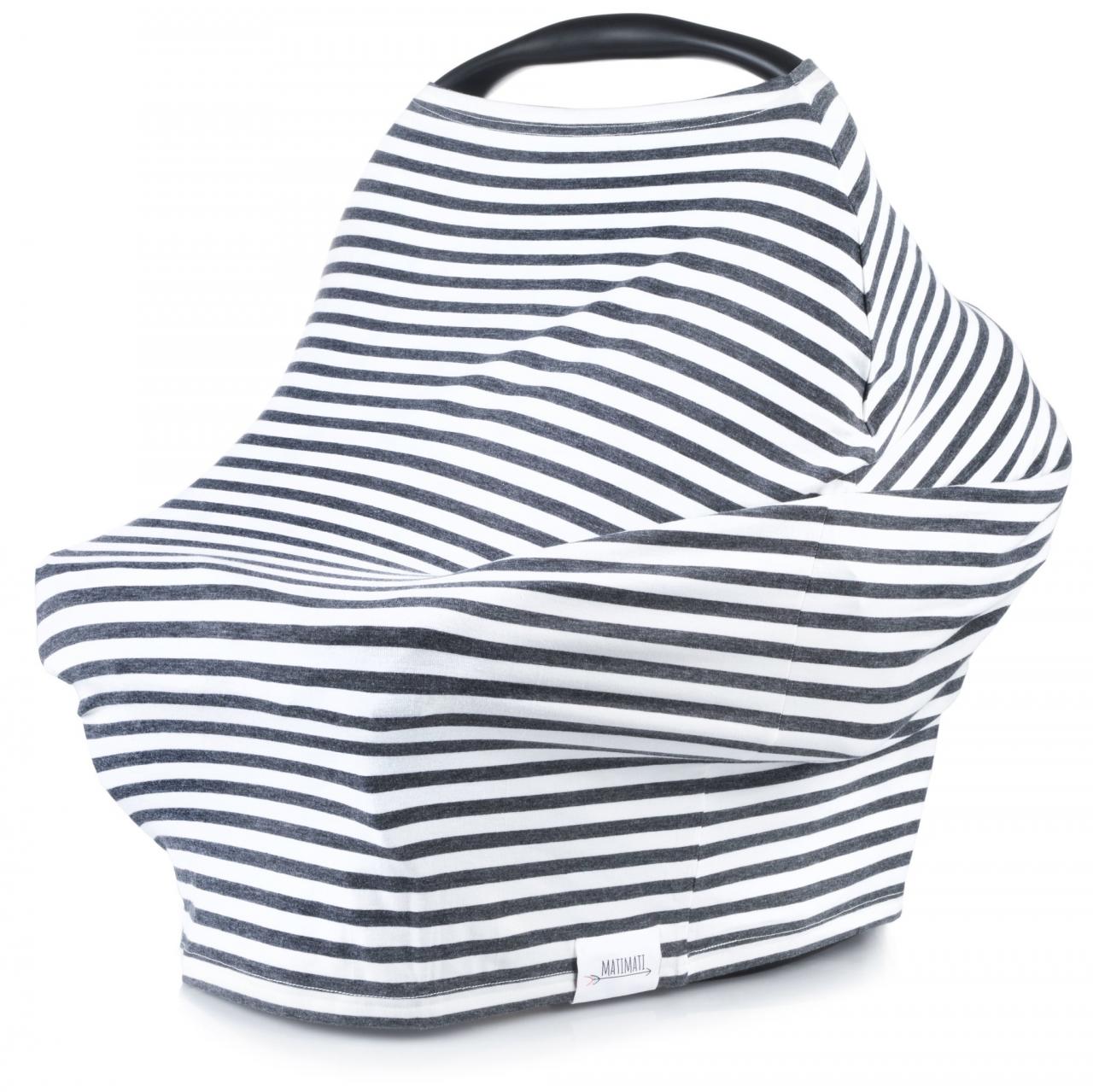 5-in-1 Carseat & Nursing Cover (Classic Stripe) | Matimati Baby