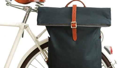 backpack on rear bike rack cheap online