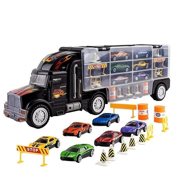 Play22 Toy Truck Transport Car Carrier Toy Truck Includes 6 Toy Cars and  Acces Contemporary Manufacture Toys & Hobbies