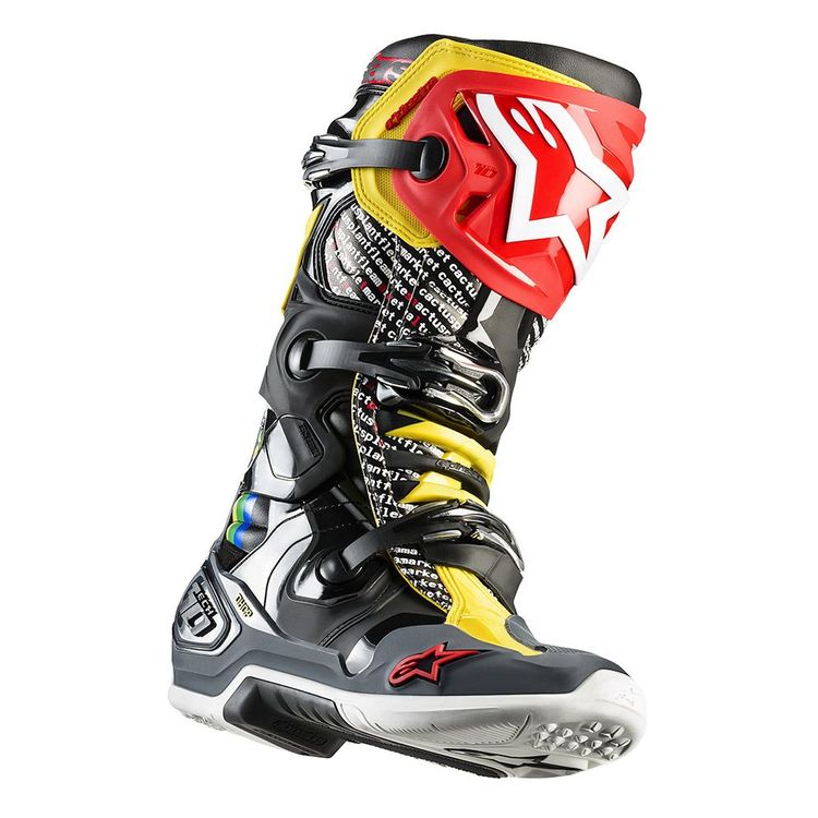Buy Alpinestars Tech 10 Nations Men's Off-Road Motorcycle Boots -  Black/Red/White / 8 Online in Vietnam. B075QXQ368