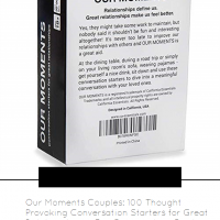 Our Moments Couples: 100 Thought Provoking Conversation Starters for Great  Relationships – Fun Conversation Cards Ga… | Conversation cards, Card  games, Couple games