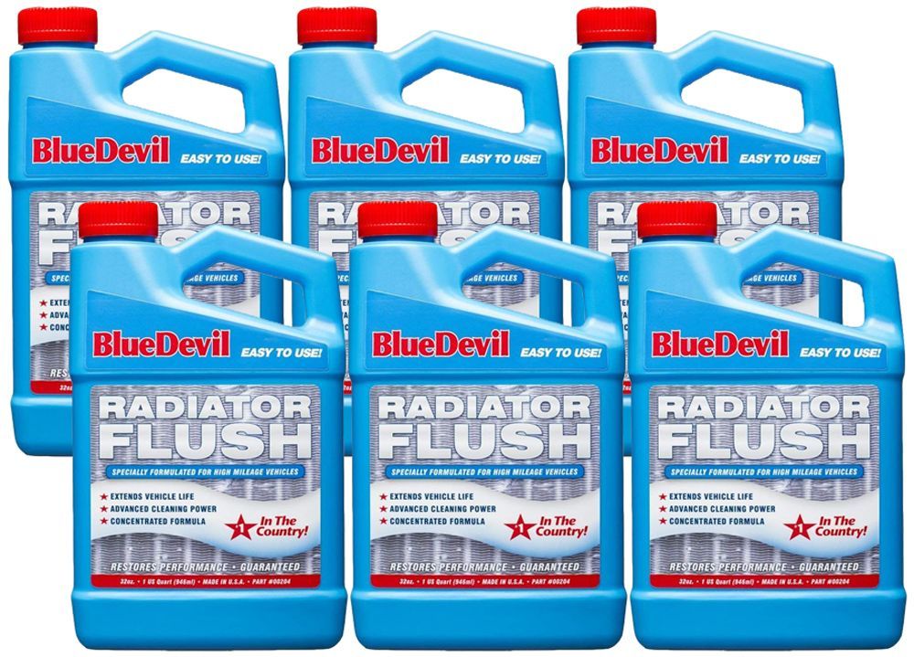 Blue Devil Radiator Flush (32 oz) - 6 Pack - BLU00204-6PK