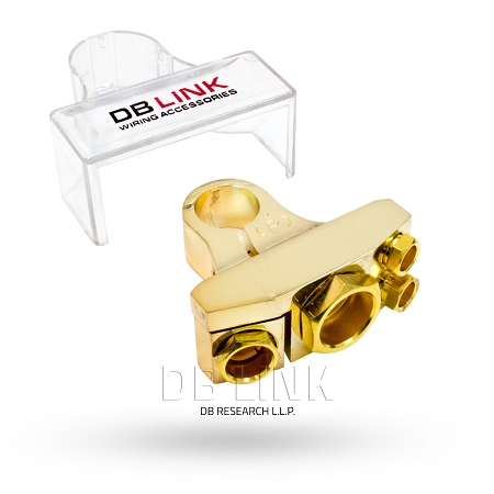 car connector DB LINK BTN1 Negative Platinum/gold plated Battery Terminal,4/8/10-ga  Lot of 2 Consumer Electronics