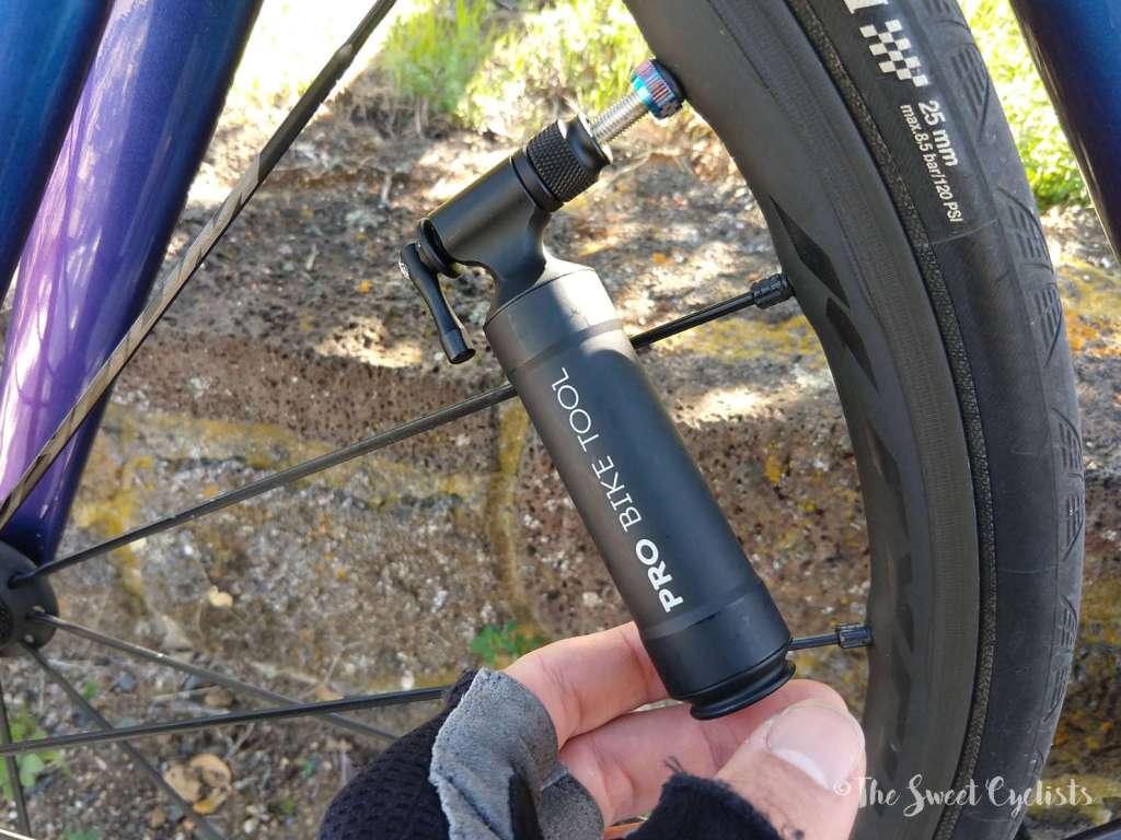Pro Bike Tool CO2 Inflator with Storage Canister