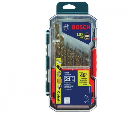 BOSCH® Cobalt M42 Drill Bit Set - 21pc
