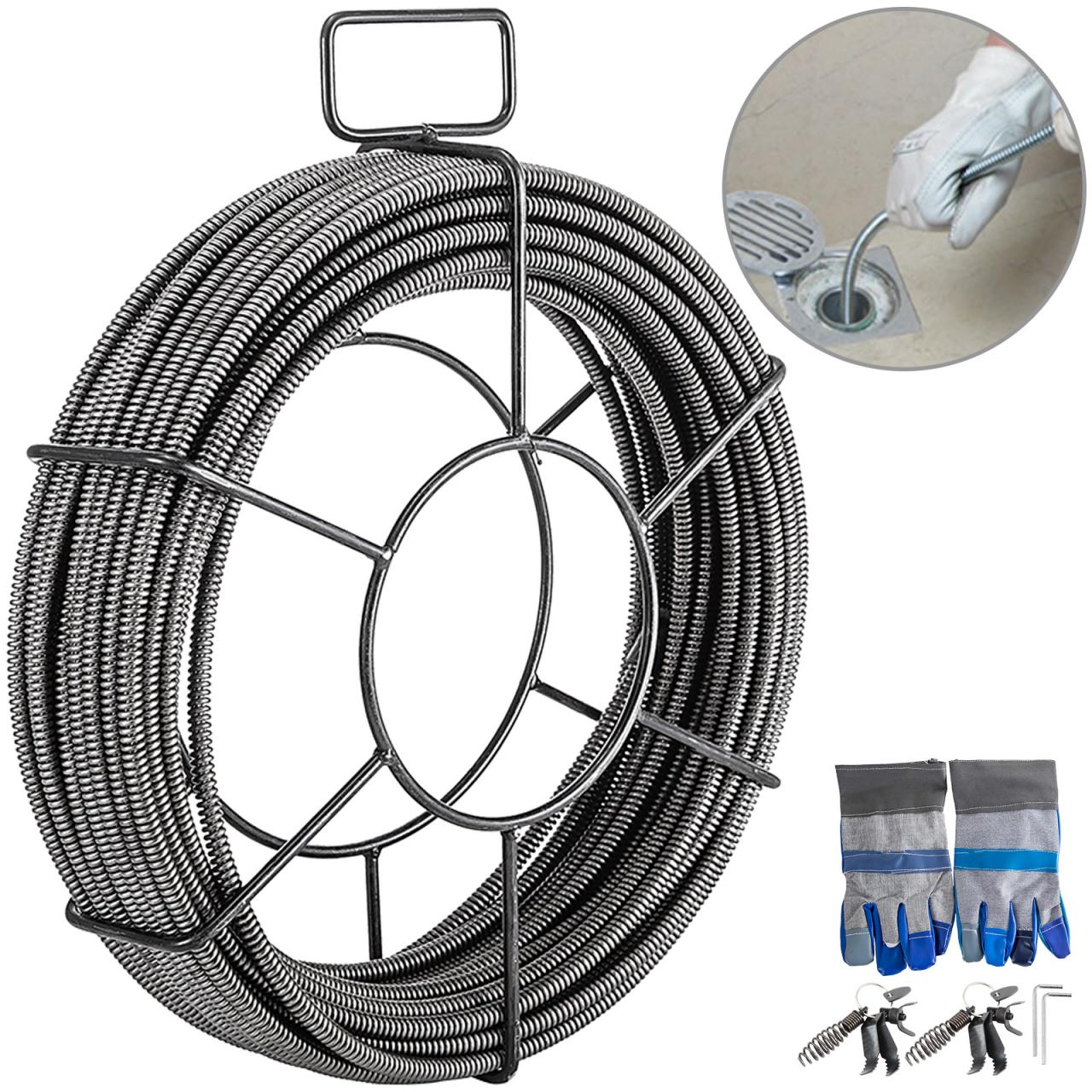 Camco 15 Durable High Tensile Strength Vinyl Sewer Steel Wire Core and Self  Clamping Fittings Gray for Year Round RVing Compresses to 34” for Simple  and Easy Storage 15' Hose 39901 RV