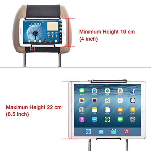 TFY Universal Car Headrest Mount Holder with Angle- Adjustable Holding  Clamp for Tablets - iPad 2/3 / 4 - iPad Mini - | Walmart Canada