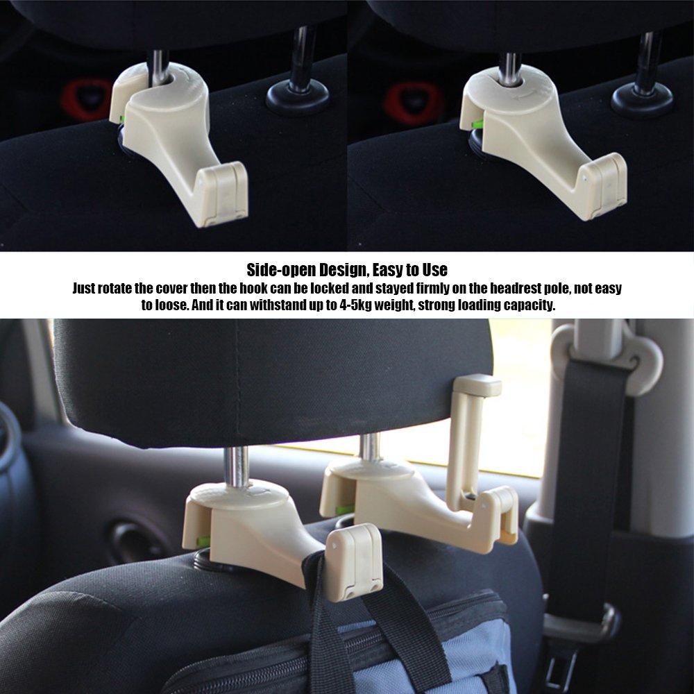 2-in-1 Universal Car Hook Mobile Phone Holder Bracket Auto Vehicle Car  Backseat Headrest Mount Organizer Back Seat Hanger Holder Hook | Walmart  Canada