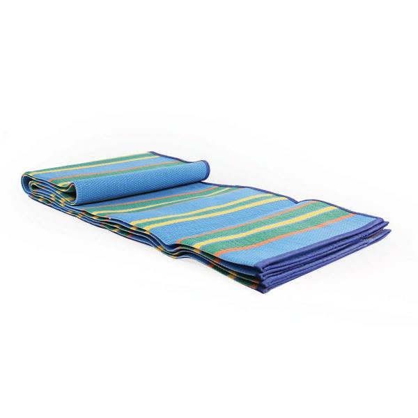 Camco Handy Mat with Strap RV and Outings Blue/Green - 72 x 108 42814  Weather-Proof and Mold/Mildew Resistant Perfect for Picnics Beaches  Automotive Bedding guardebem.com