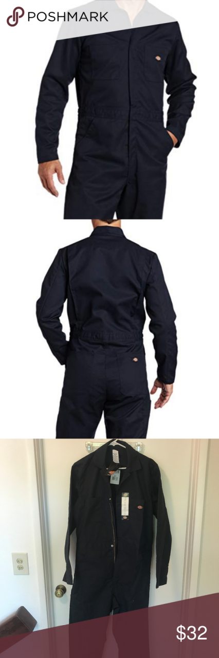 Dickies Men's Basic Blended Coverall, Dark Navy, M | Coveralls, Dickies,  Clothes design