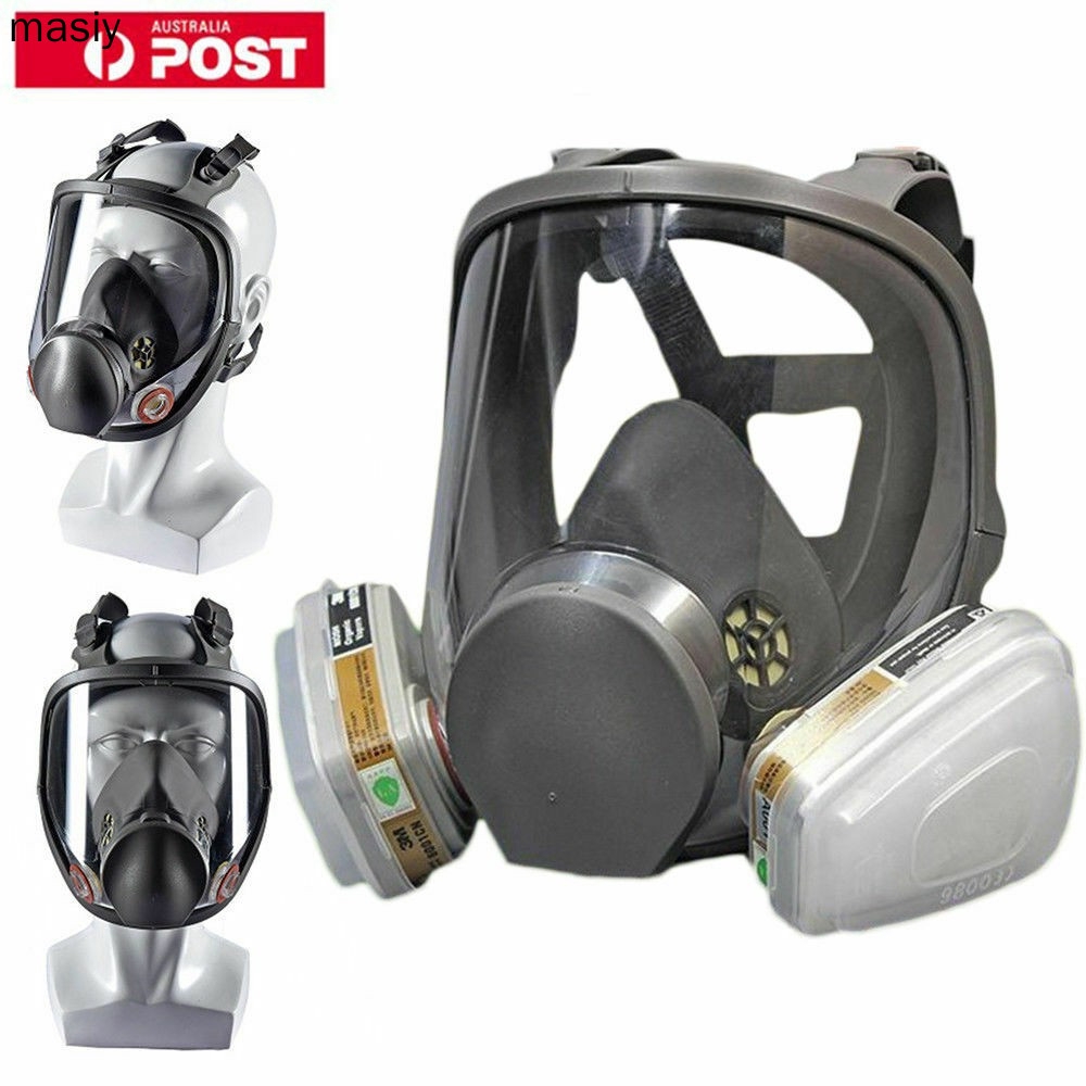 Full Face Vapour Gas Dust Mask Respirator For 3M - 6800 Spray Paint Masks 7  in 1 | Shopee Malaysia