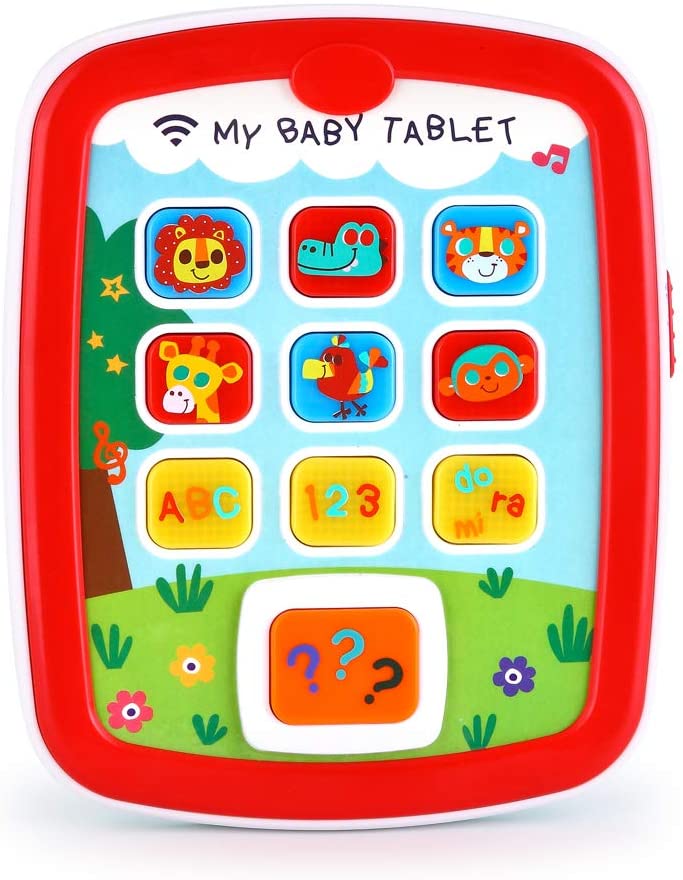 Buy VATOS Toddler Learning Tablet for 1 Year Old, Baby Ipad for 6M -12M  -18M+ with Music & Light, Travel Toy Tablet with Easy ABC Toy, Numbers &  Color | My First