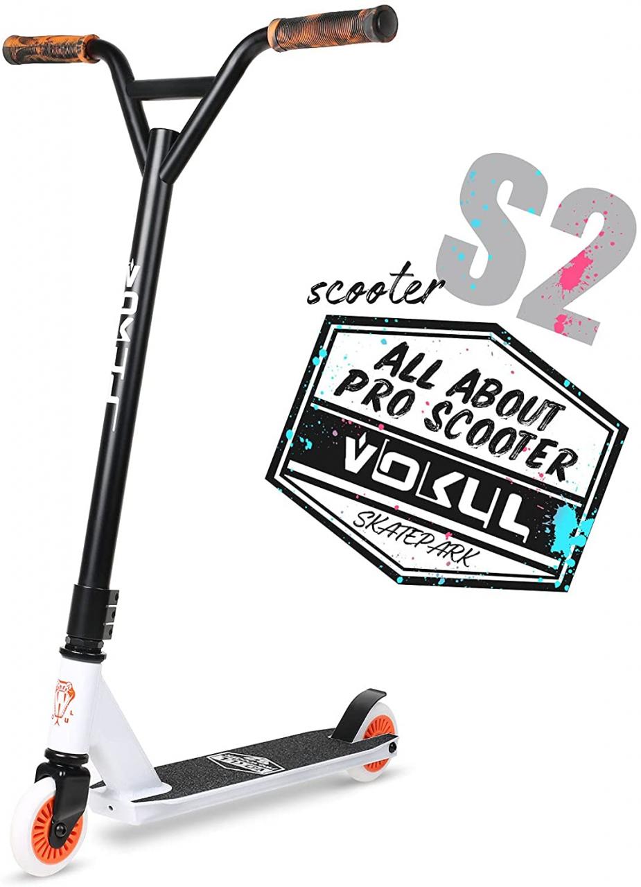 Buy VOKUL Complete Pro Scooter for Kids Boys Girls Teens Up 6 Years -  Freestyle Tricks Pro Stunt Scooter - High Performance Gift for Skatepark  Street Tricks Online in Indonesia. B07FDC3GB5