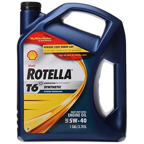 Buy Shell Rotella T6 Full Synthetic Heavy Duty Engine Oil 5W-40, 1 Gallon,  Pack of 3 Online in Hong Kong. B073R5TFBL