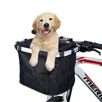Buy ANZOME Bike Basket, Folding Small Pet Cat Dog Carrier Front Removable  Bicycle Handlebar Basket Quick Release Easy Install Detachable Cycling Bag  Mountain Picnic Shopping Online in Hong Kong. B078HD1PQS