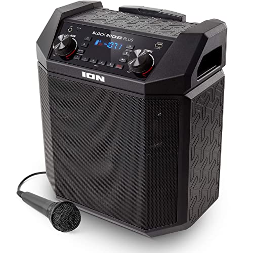 Buy ION Audio Block Rocker Plus - Portable Bluetooth Speaker 100W  W/Battery, Karaoke Microphone, AM FM Radio, Wheels & Telescopic Handle and  USB Charging Online in Slovakia. B07C32XSH1
